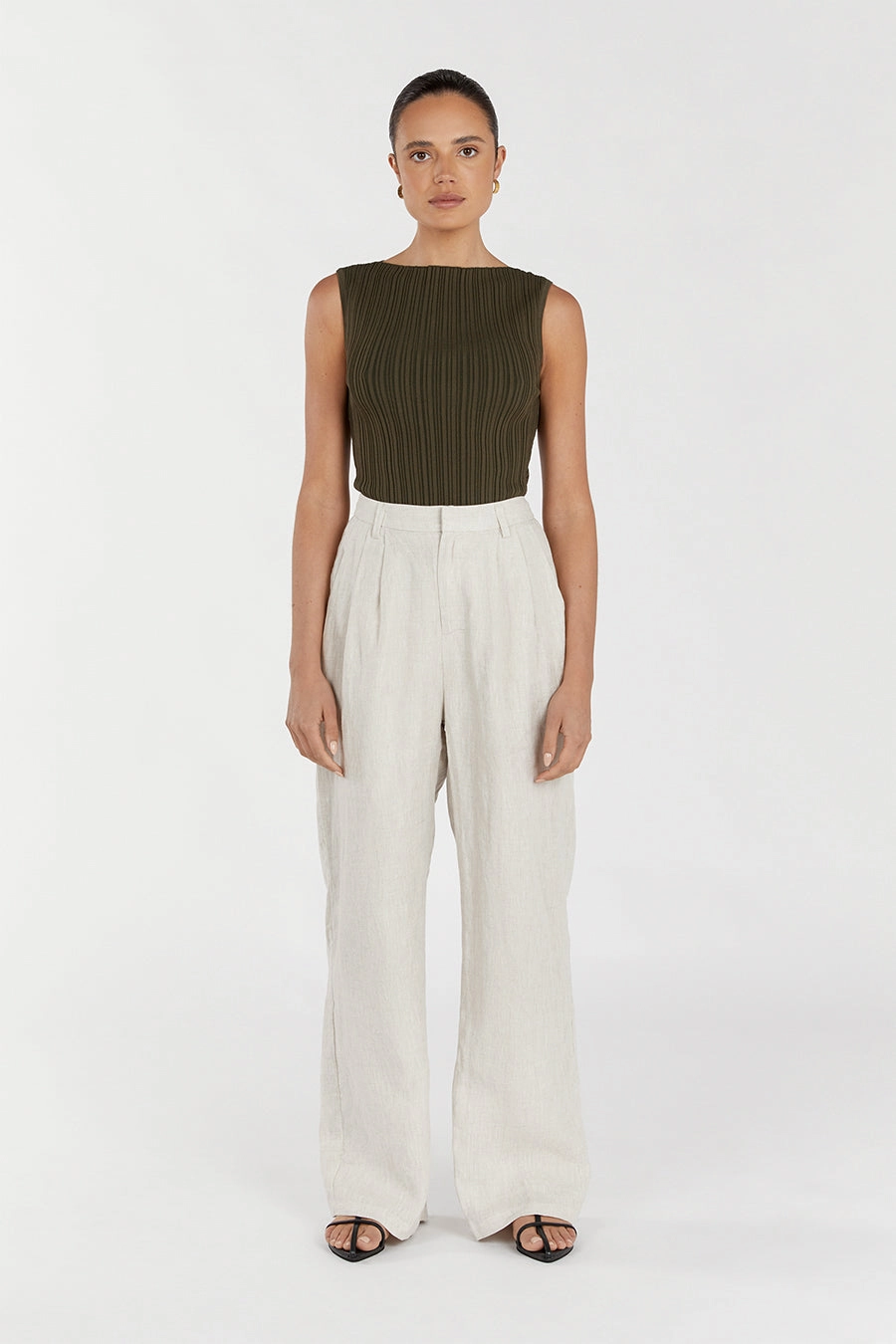 SIENNA OLIVE KNIT TANK