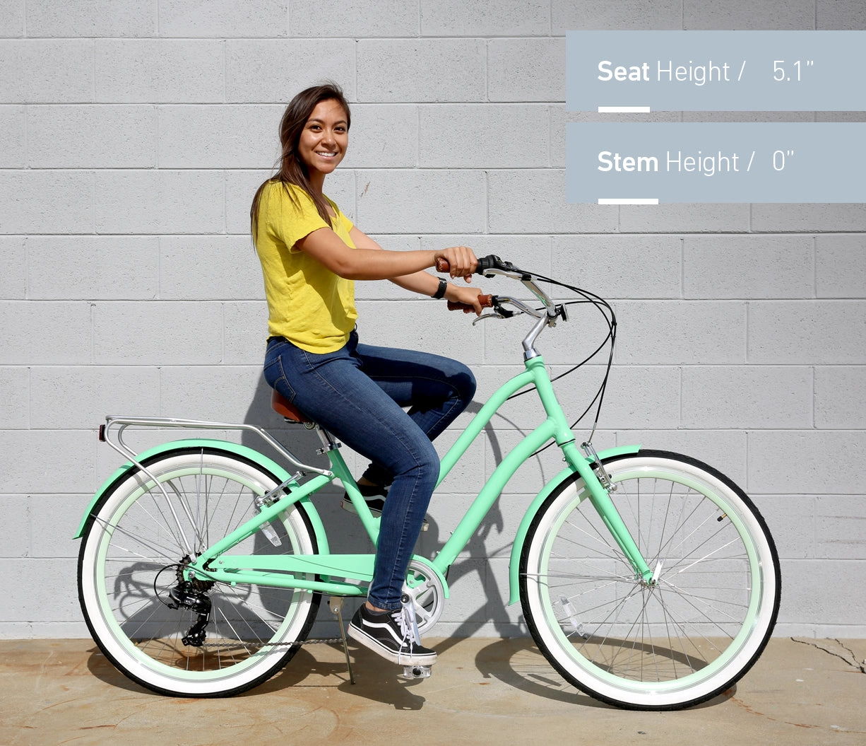 sixthreezero EVRYjourney Women's Casual Edition 7-Speed w/ Integrated Cable Lock, Light and Basket