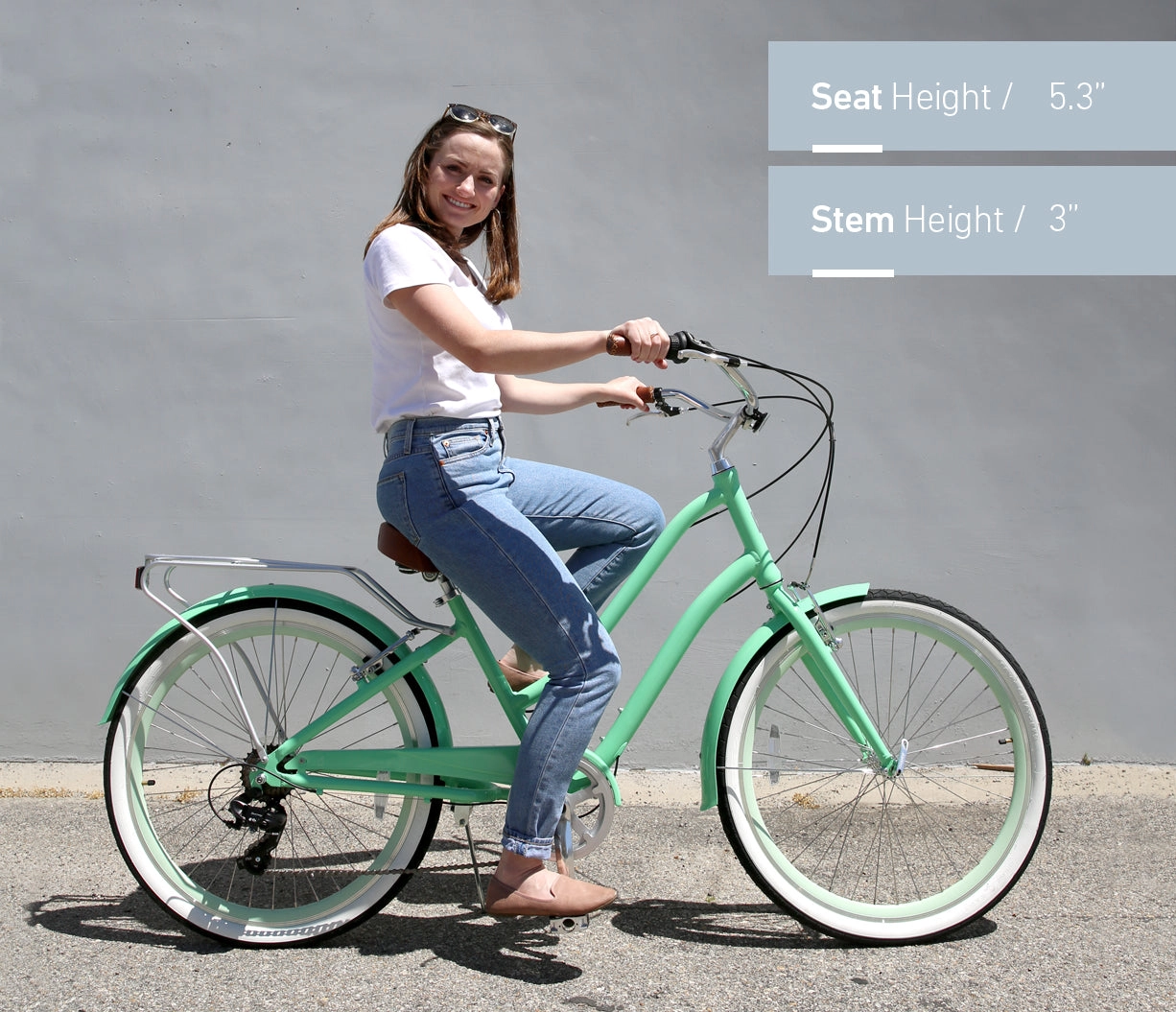 sixthreezero EVRYjourney Women's Casual Edition 7-Speed w/ Integrated Cable Lock, Light and Basket