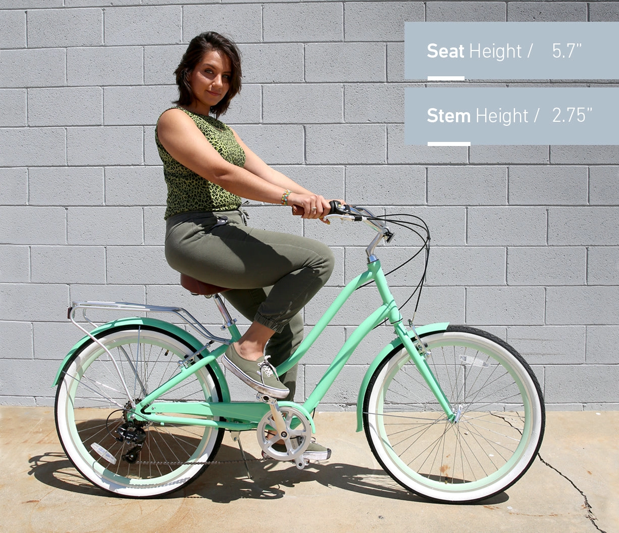 sixthreezero EVRYjourney Women's Casual Edition 7-Speed w/ Integrated Cable Lock, Light and Basket