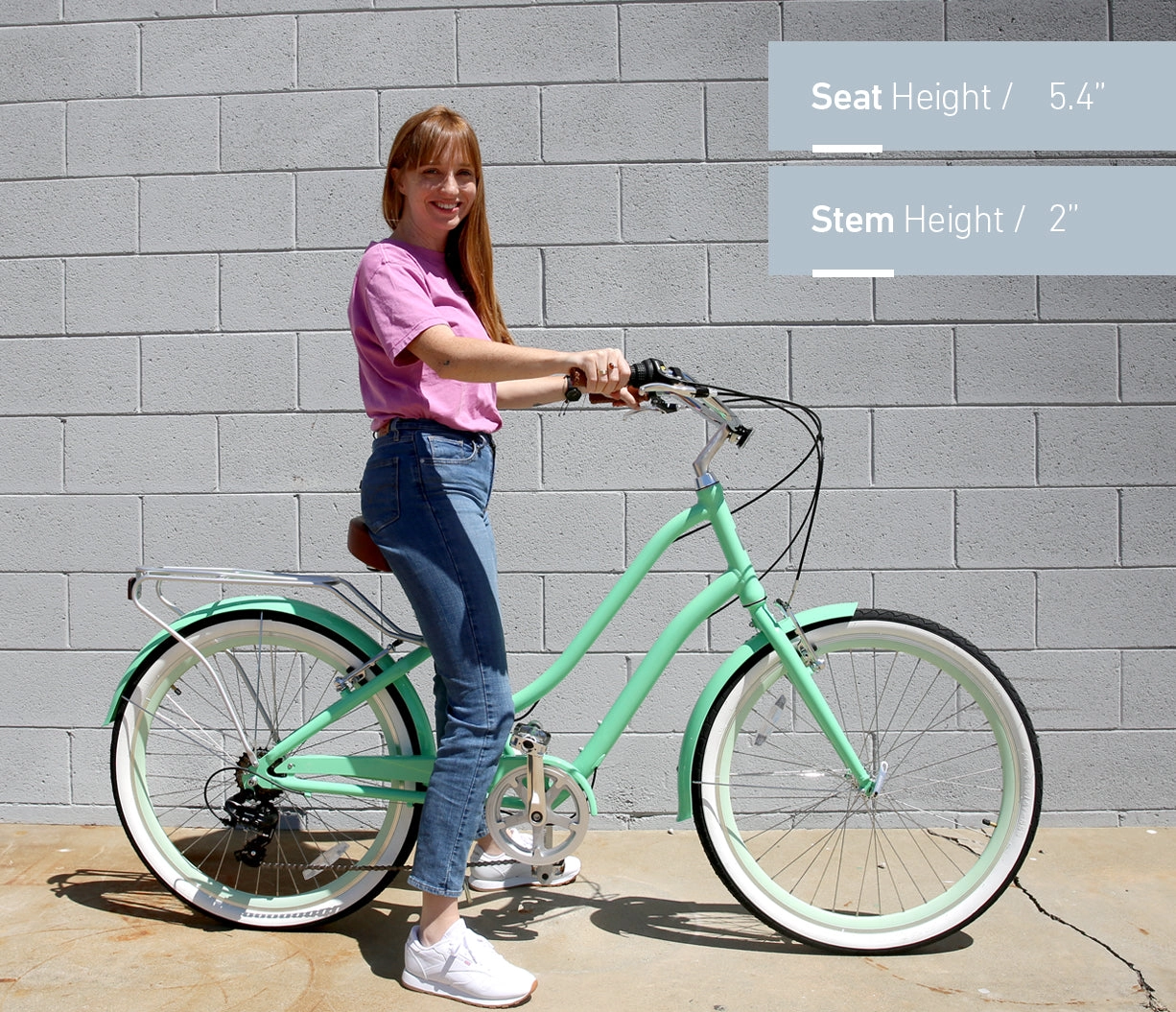 sixthreezero EVRYjourney Women's Casual Edition 7-Speed w/ Integrated Cable Lock, Light and Basket