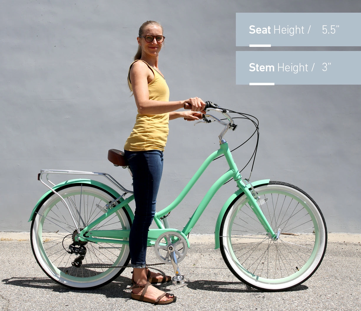 sixthreezero EVRYjourney Women's Casual Edition 7-Speed w/ Integrated Cable Lock, Light and Basket