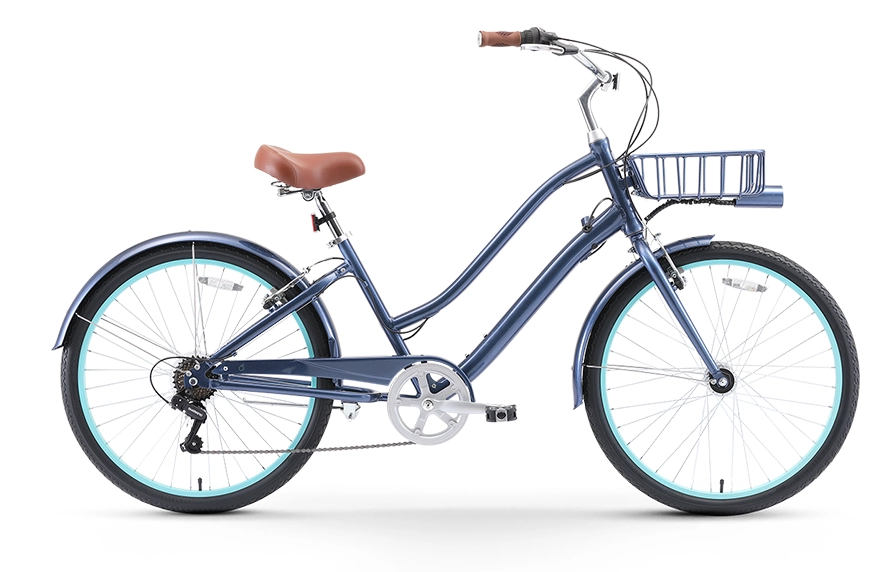 sixthreezero EVRYjourney Women's Casual Edition 7-Speed w/ Integrated Cable Lock, Light and Basket