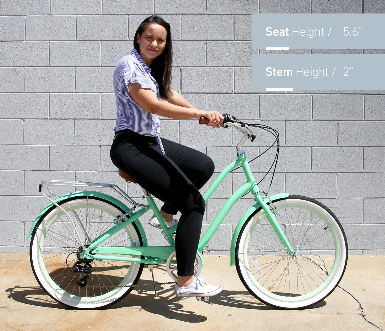 sixthreezero EVRYjourney Women's Casual Edition 7-Speed w/ Integrated Cable Lock, Light and Basket
