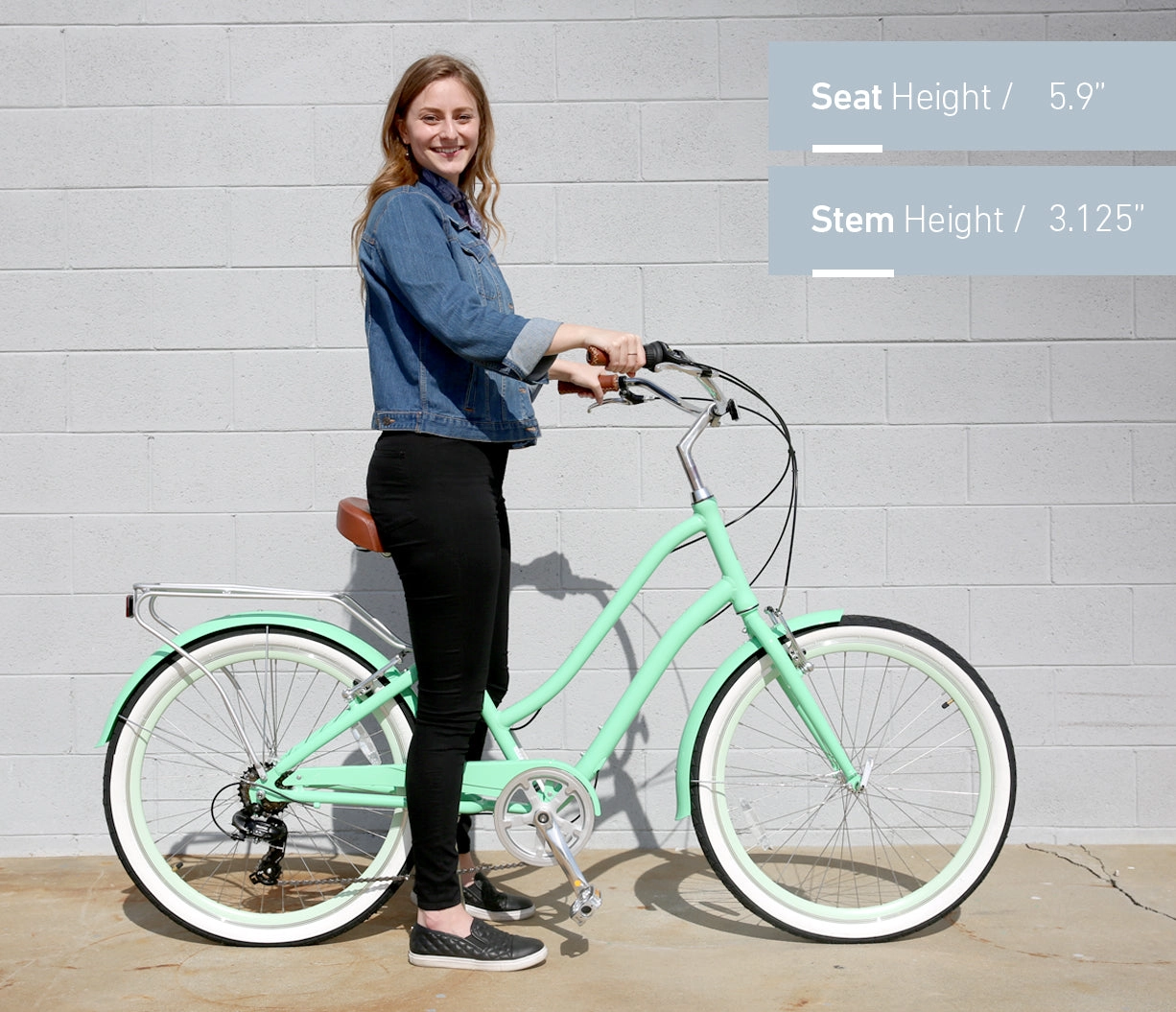 sixthreezero EVRYjourney Women's Casual Edition 7-Speed w/ Integrated Cable Lock, Light and Basket