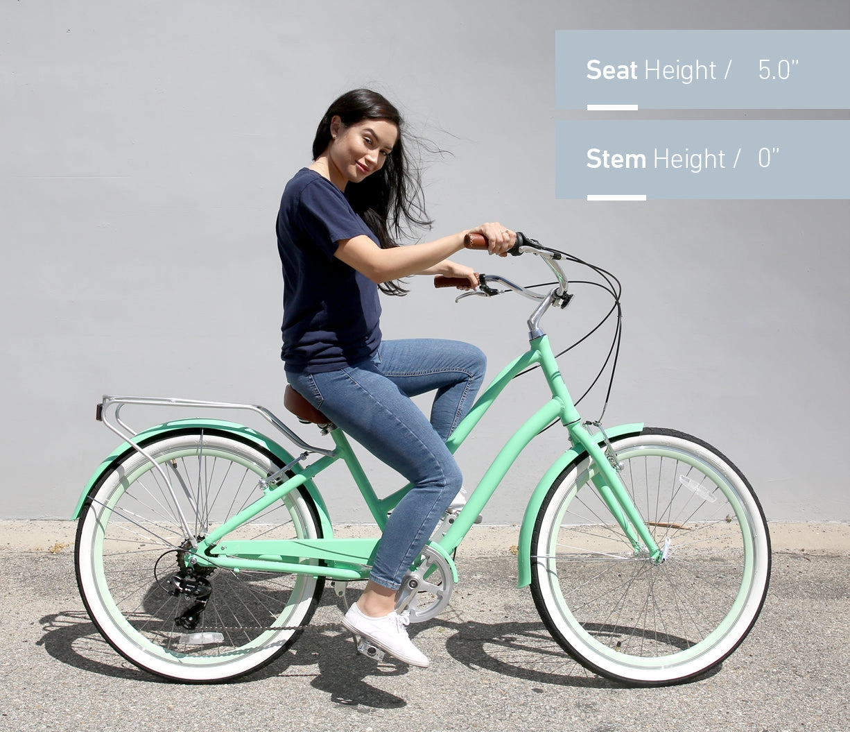 sixthreezero EVRYjourney Women's Casual Edition 7-Speed w/ Integrated Cable Lock, Light and Basket