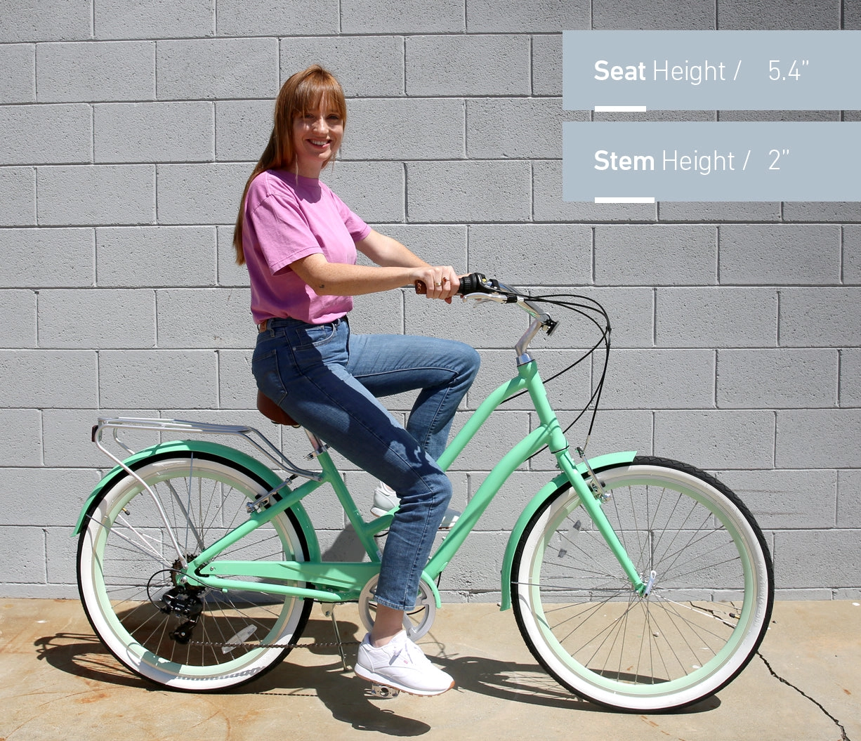 sixthreezero EVRYjourney Women's Casual Edition 7-Speed w/ Integrated Cable Lock, Light and Basket