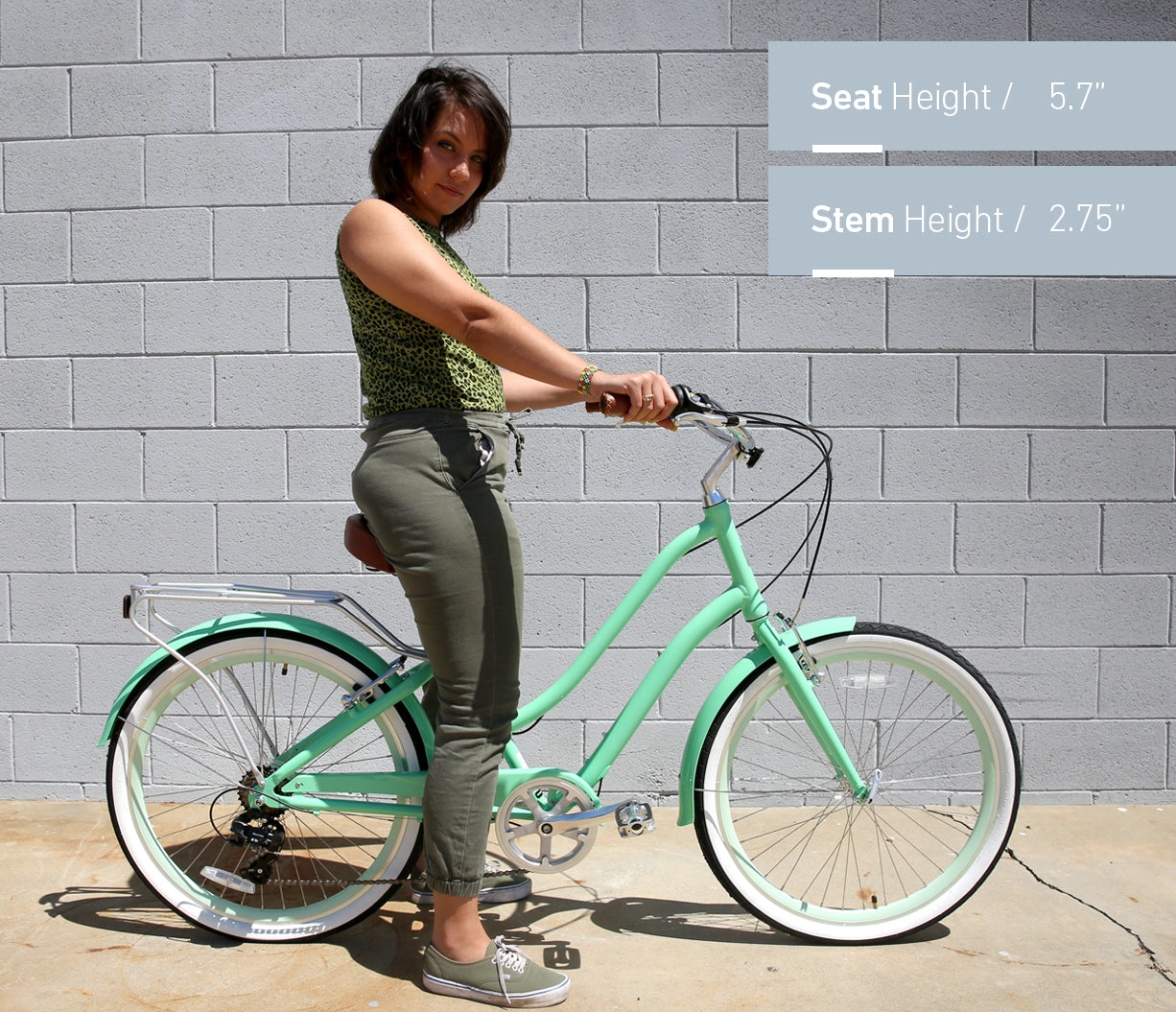 sixthreezero EVRYjourney Women's Casual Edition 7-Speed w/ Integrated Cable Lock, Light and Basket