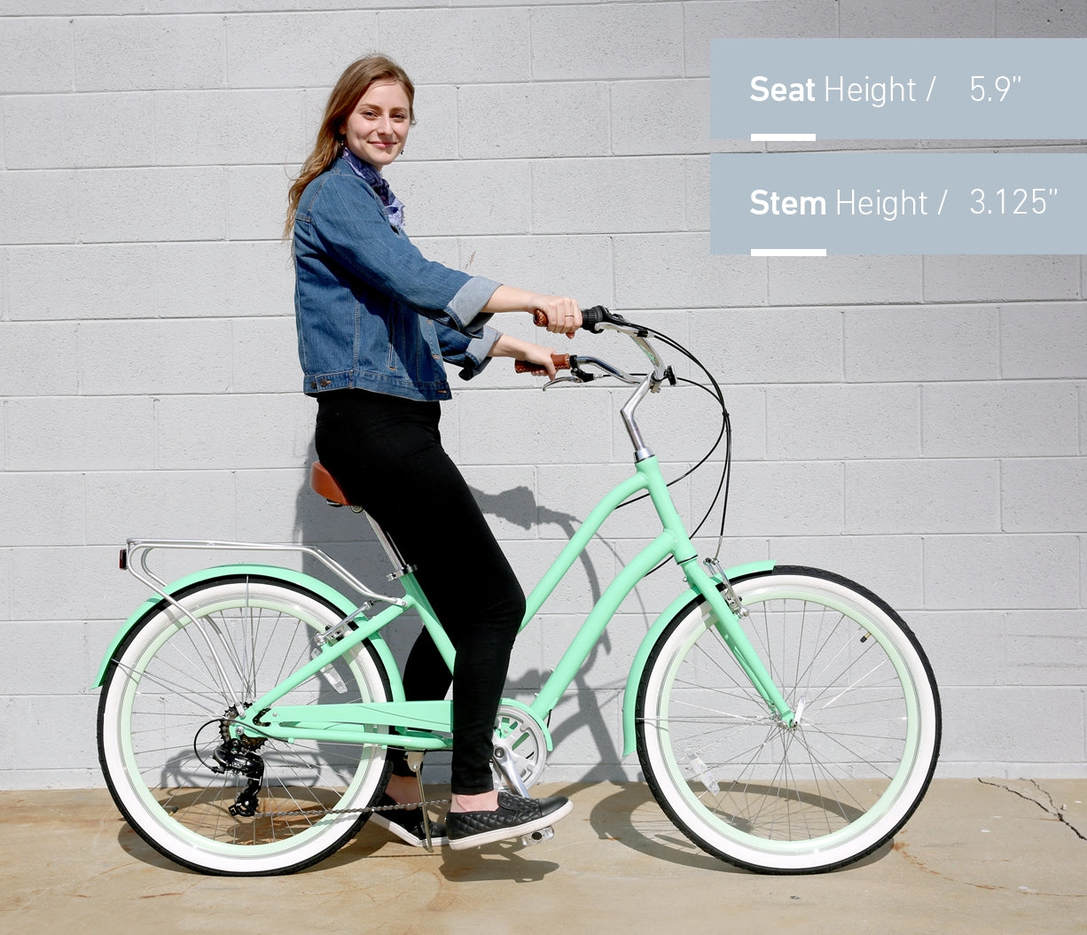 sixthreezero EVRYjourney Women's Casual Edition 7-Speed w/ Integrated Cable Lock, Light and Basket