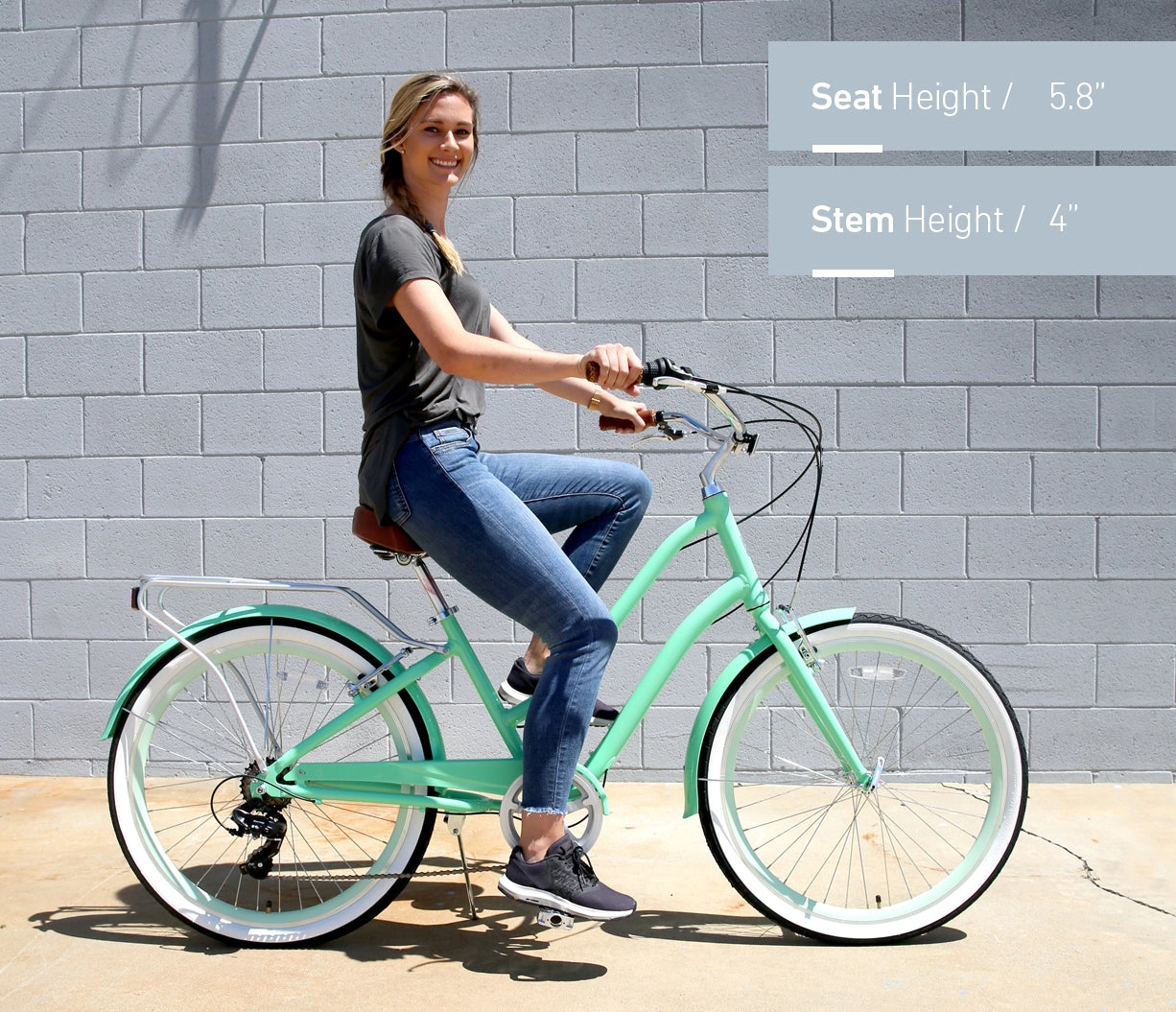 sixthreezero EVRYjourney Women's Casual Edition 7-Speed w/ Integrated Cable Lock, Light and Basket
