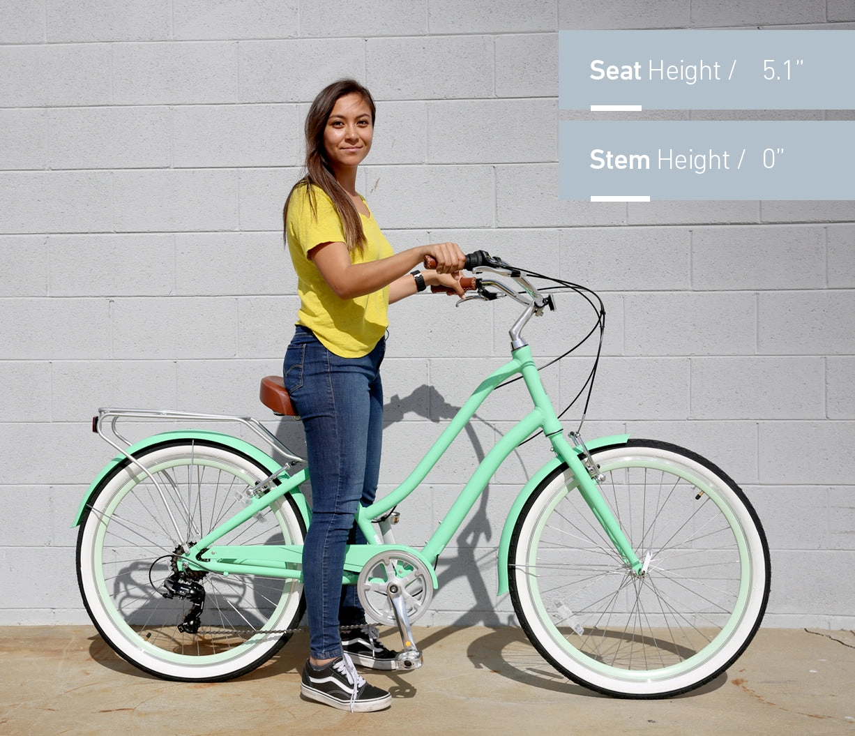 sixthreezero EVRYjourney Women's Casual Edition 7-Speed w/ Integrated Cable Lock, Light and Basket