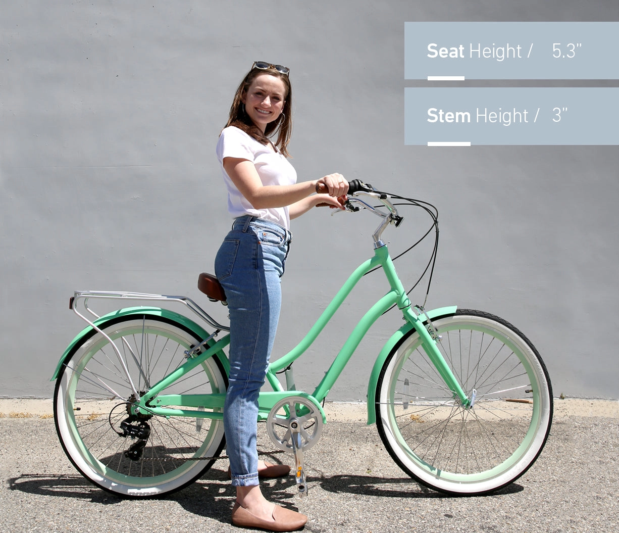 sixthreezero EVRYjourney Women's Casual Edition 7-Speed w/ Integrated Cable Lock, Light and Basket