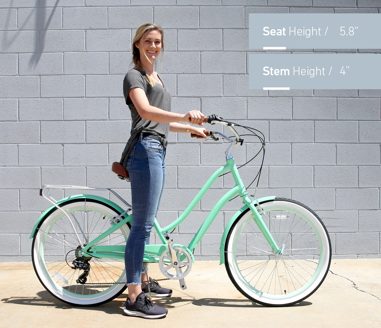 sixthreezero EVRYjourney Women's Casual Edition 7-Speed w/ Integrated Cable Lock, Light and Basket