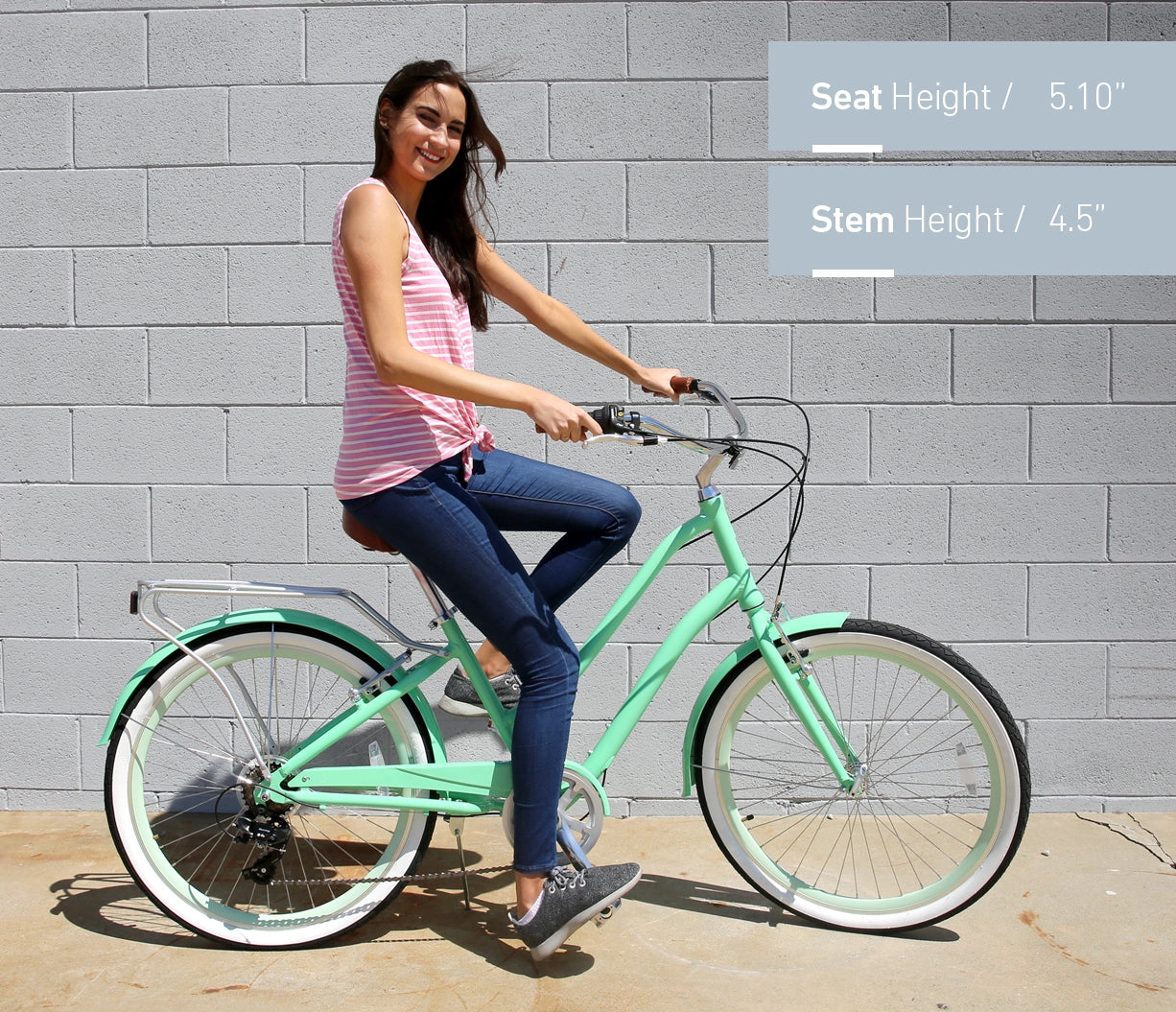 sixthreezero EVRYjourney Women's Casual Edition 7-Speed w/ Integrated Cable Lock
