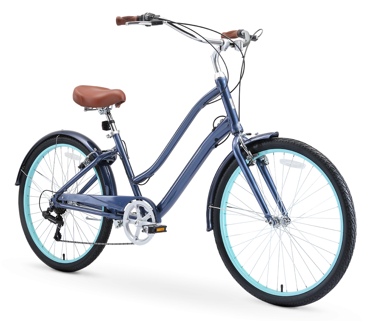 sixthreezero EVRYjourney Women's Casual Edition 7-Speed w/ Integrated Cable Lock