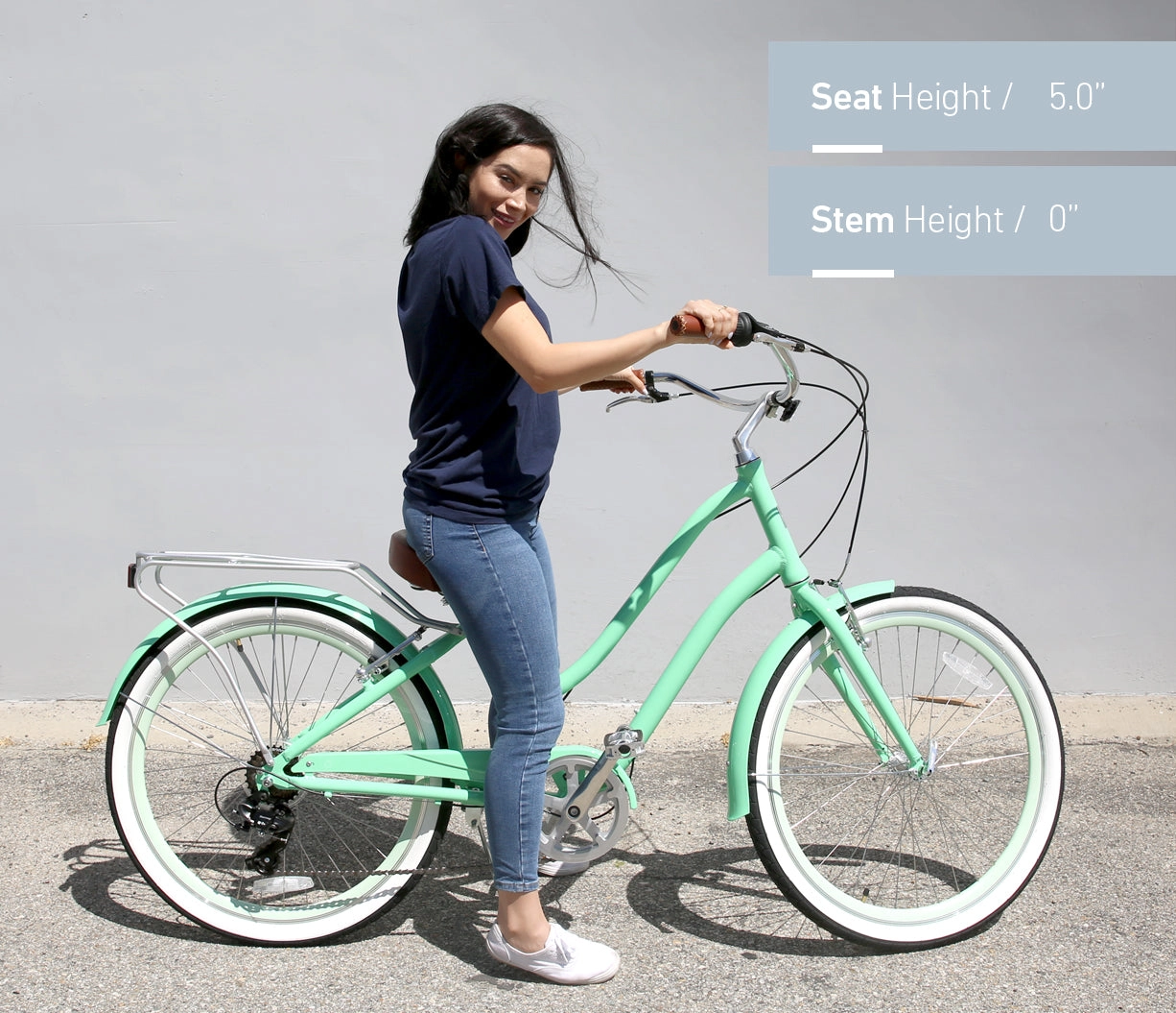 sixthreezero EVRYjourney Women's Casual Edition 7-Speed w/ Integrated Cable Lock