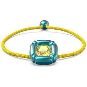 Swarovski Women's Bracelet - Dulcis Cushion Cut Crystals Blue and Yellow | 5613667