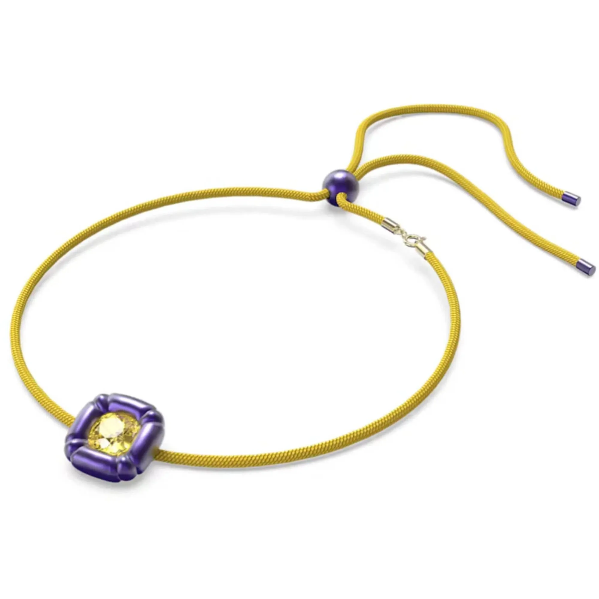 Swarovski Women's Bracelet - Dulcis Purple and Yellow Cushion Cut Crystals | 5613645