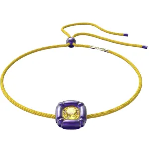 Swarovski Women's Bracelet - Dulcis Purple and Yellow Cushion Cut Crystals | 5613645