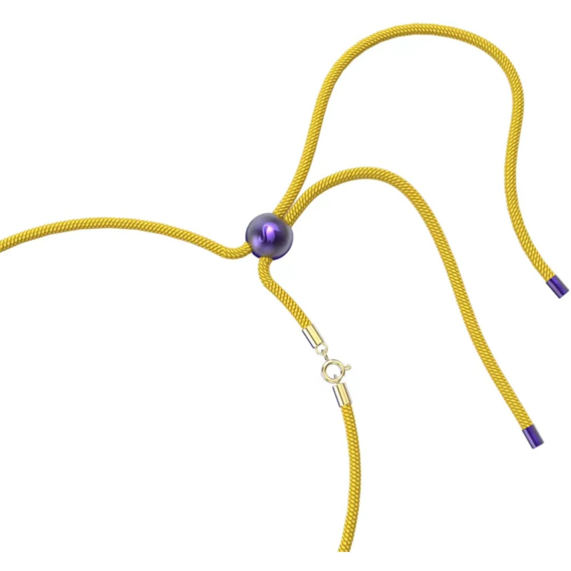 Swarovski Women's Bracelet - Dulcis Purple and Yellow Cushion Cut Crystals | 5613645