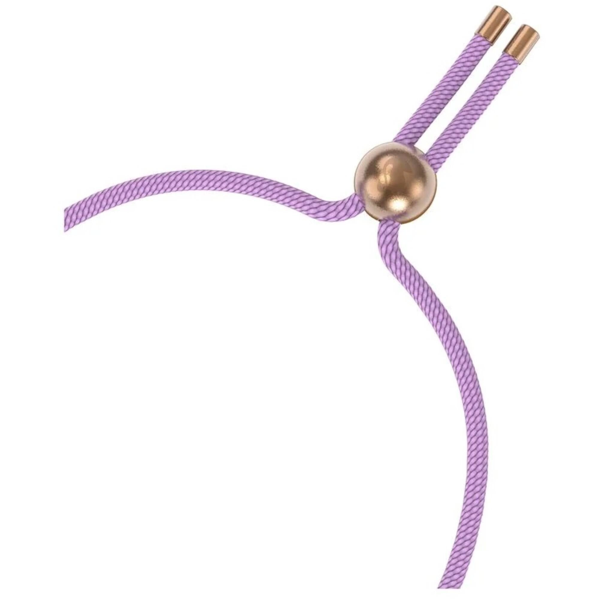 Swarovski Women's Bracelet - Dulcis Rose Gold, Crystal, Purple Cord | 5617983