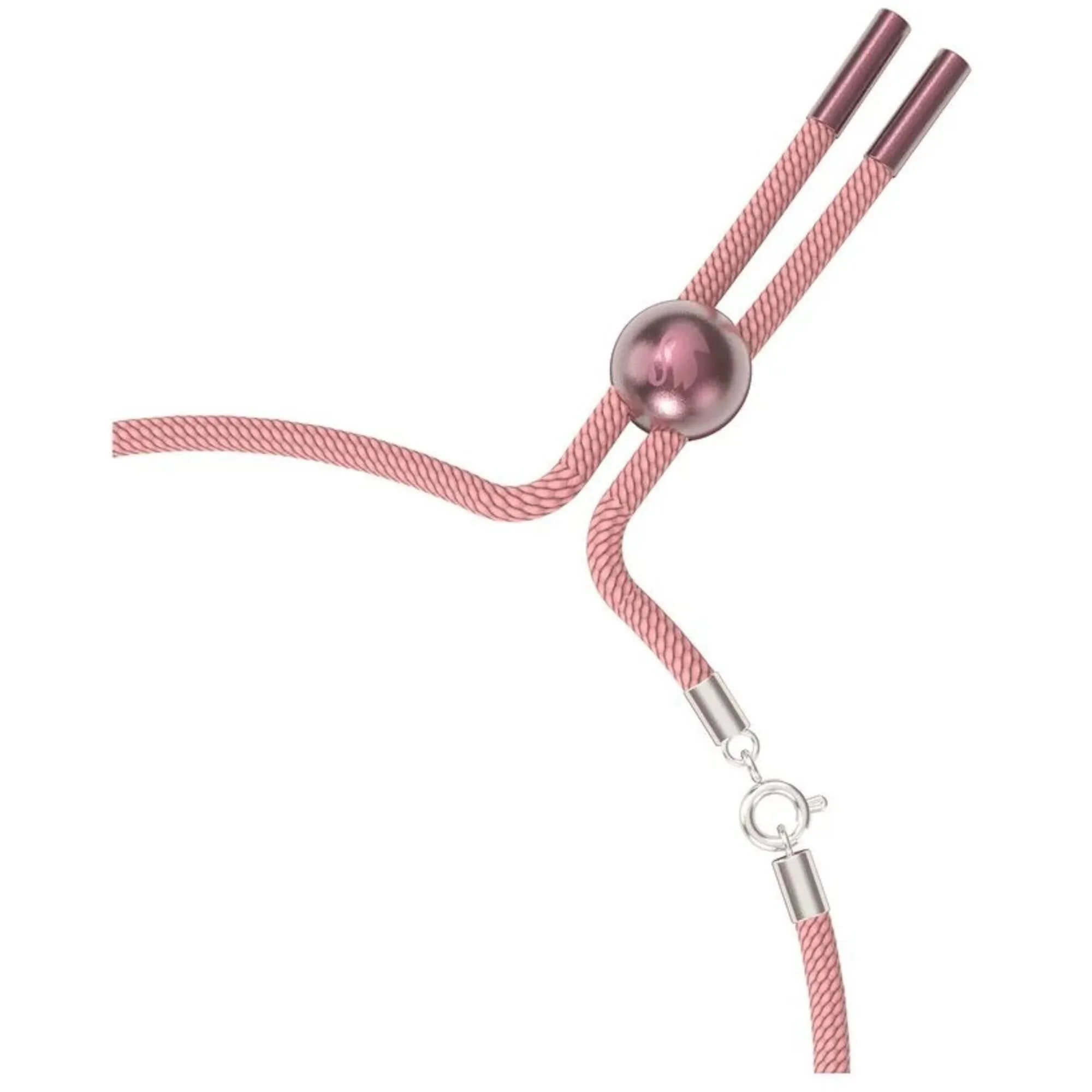 Swarovski Women's Choker Necklace - Dulcis Pink Cord Purple Crystal | 5626400