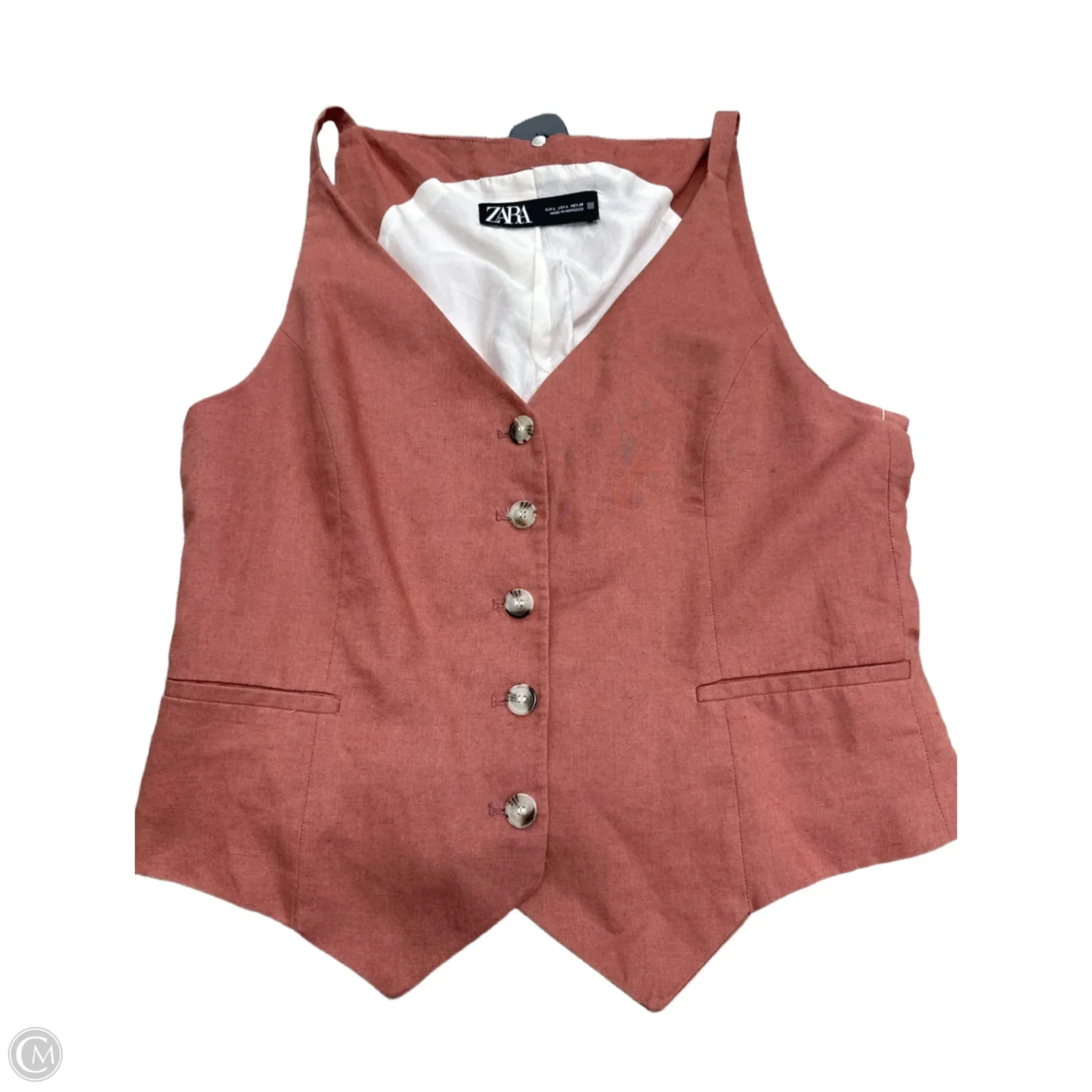 Tank Top By Zara In Red, Size: L