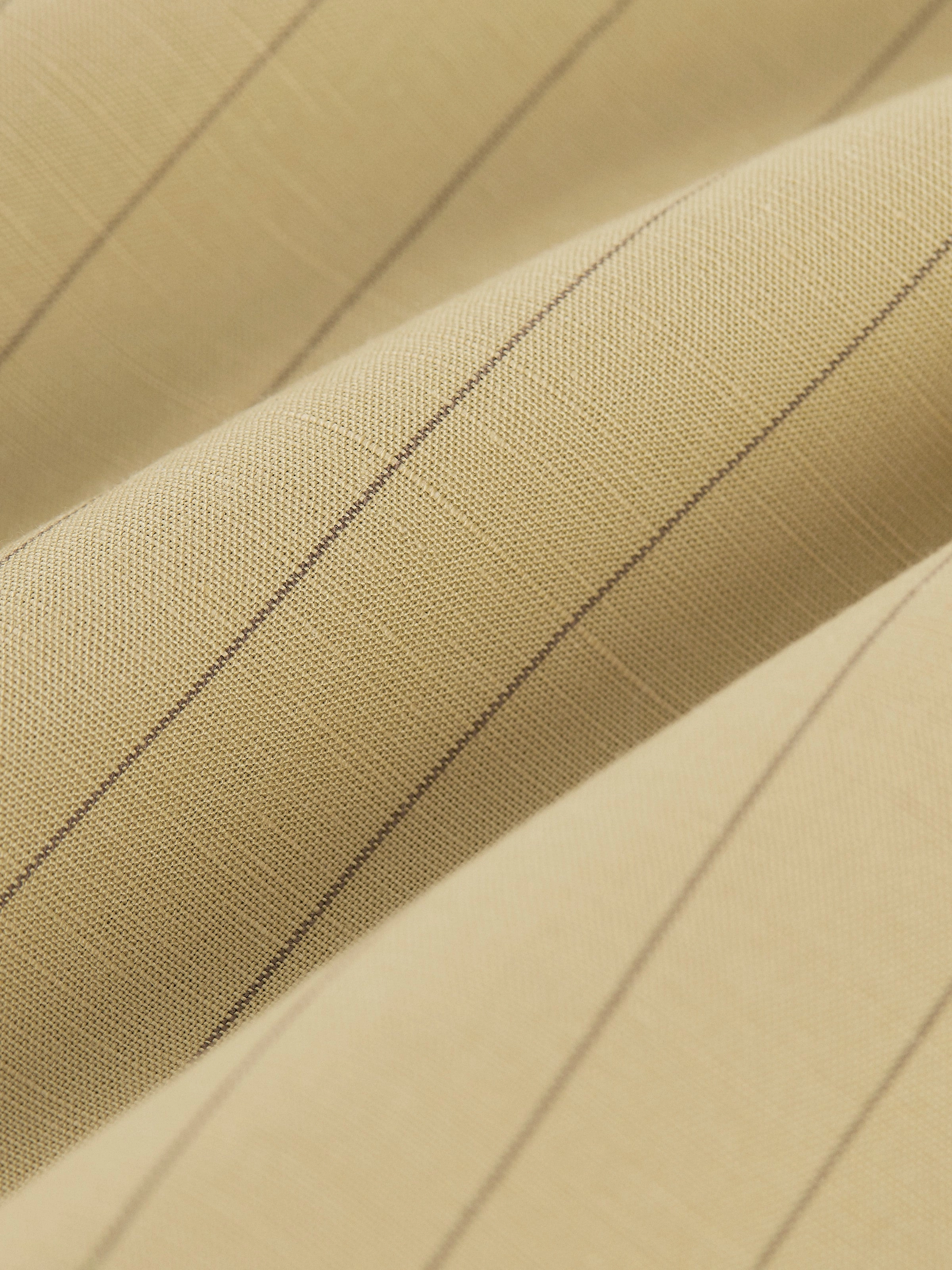The Striped Shell Top in Cream Yellow
