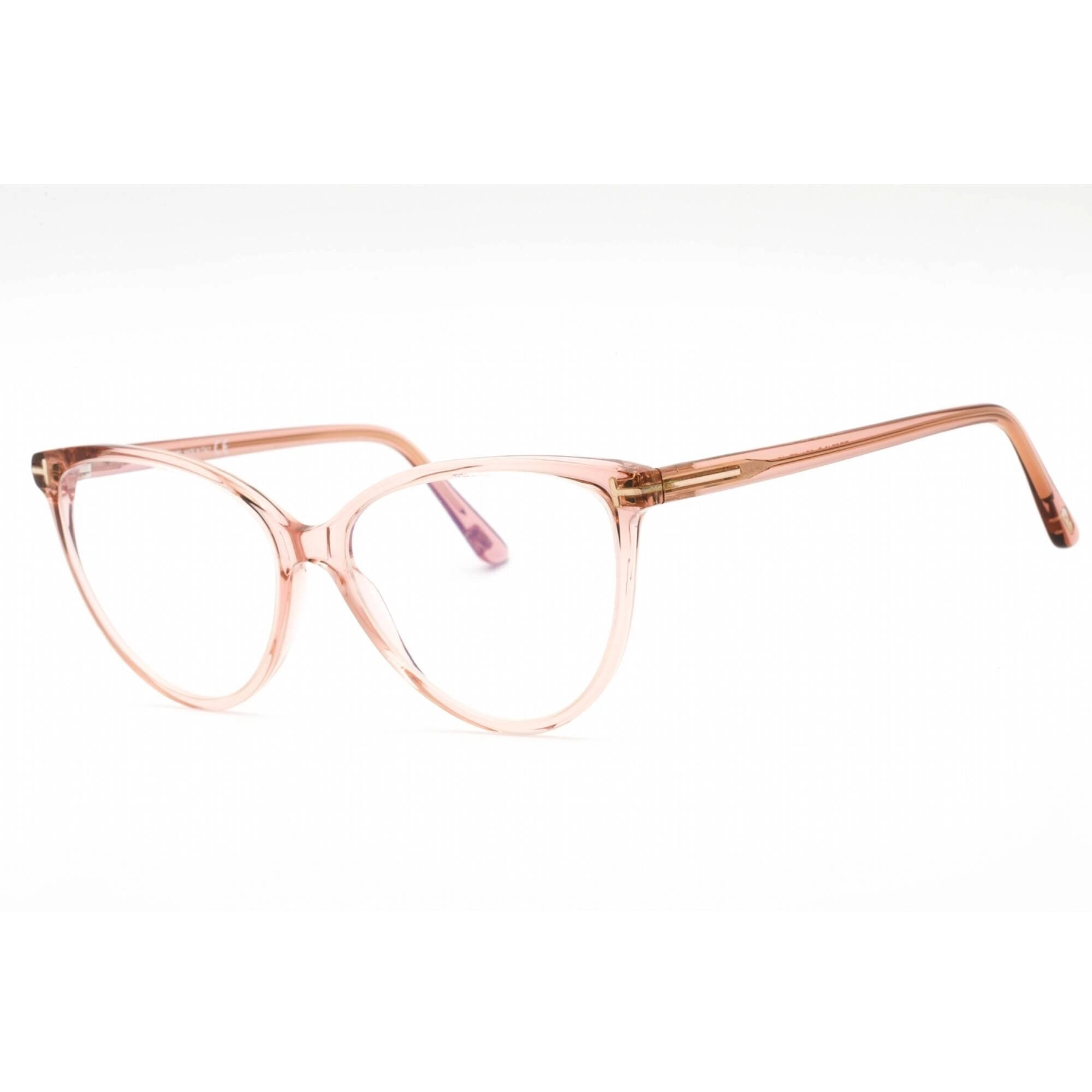Tom Ford Women's Eyeglasses - Pink/Other Plastic Full Rim Cat Eye Frame | FT5743-B 074