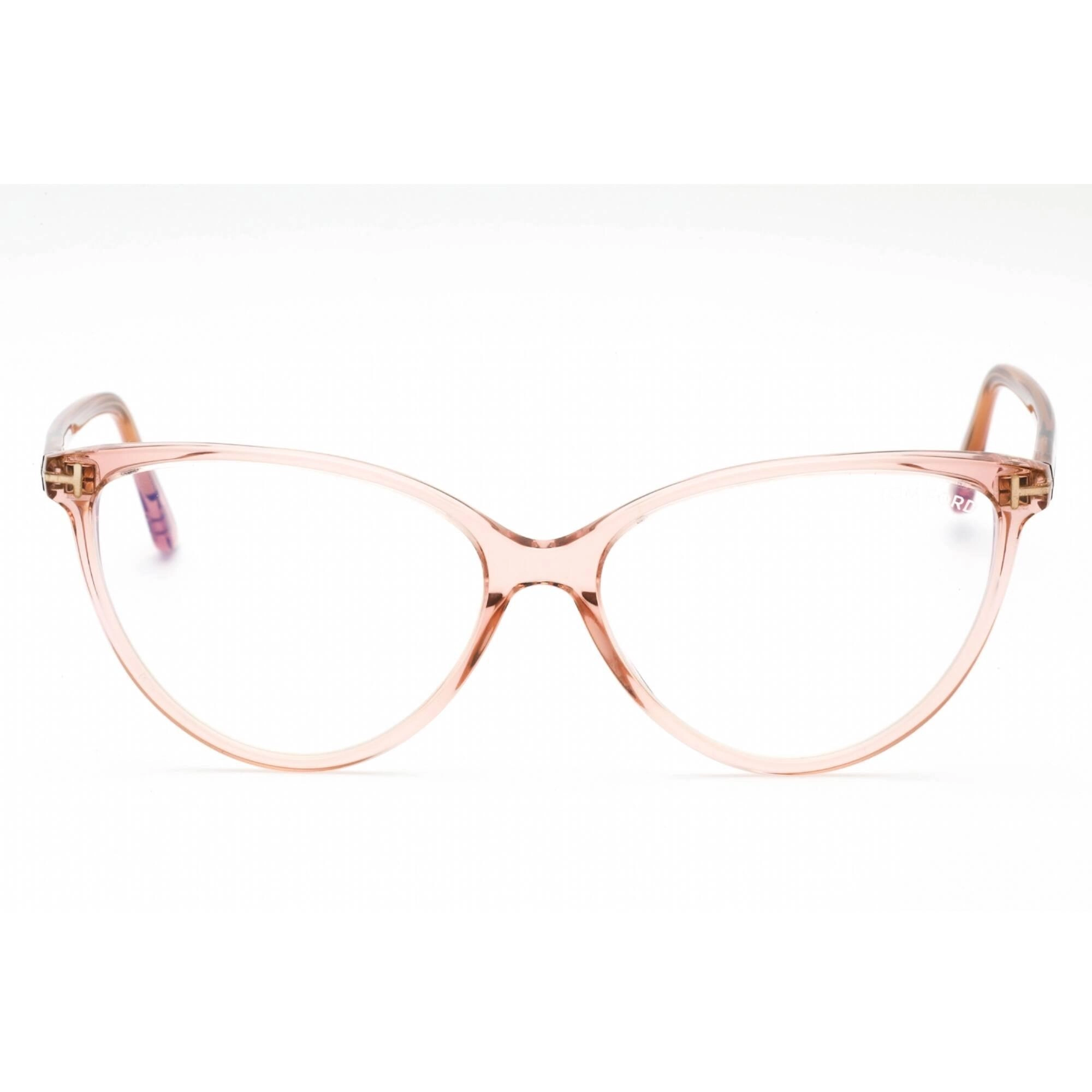 Tom Ford Women's Eyeglasses - Pink/Other Plastic Full Rim Cat Eye Frame | FT5743-B 074