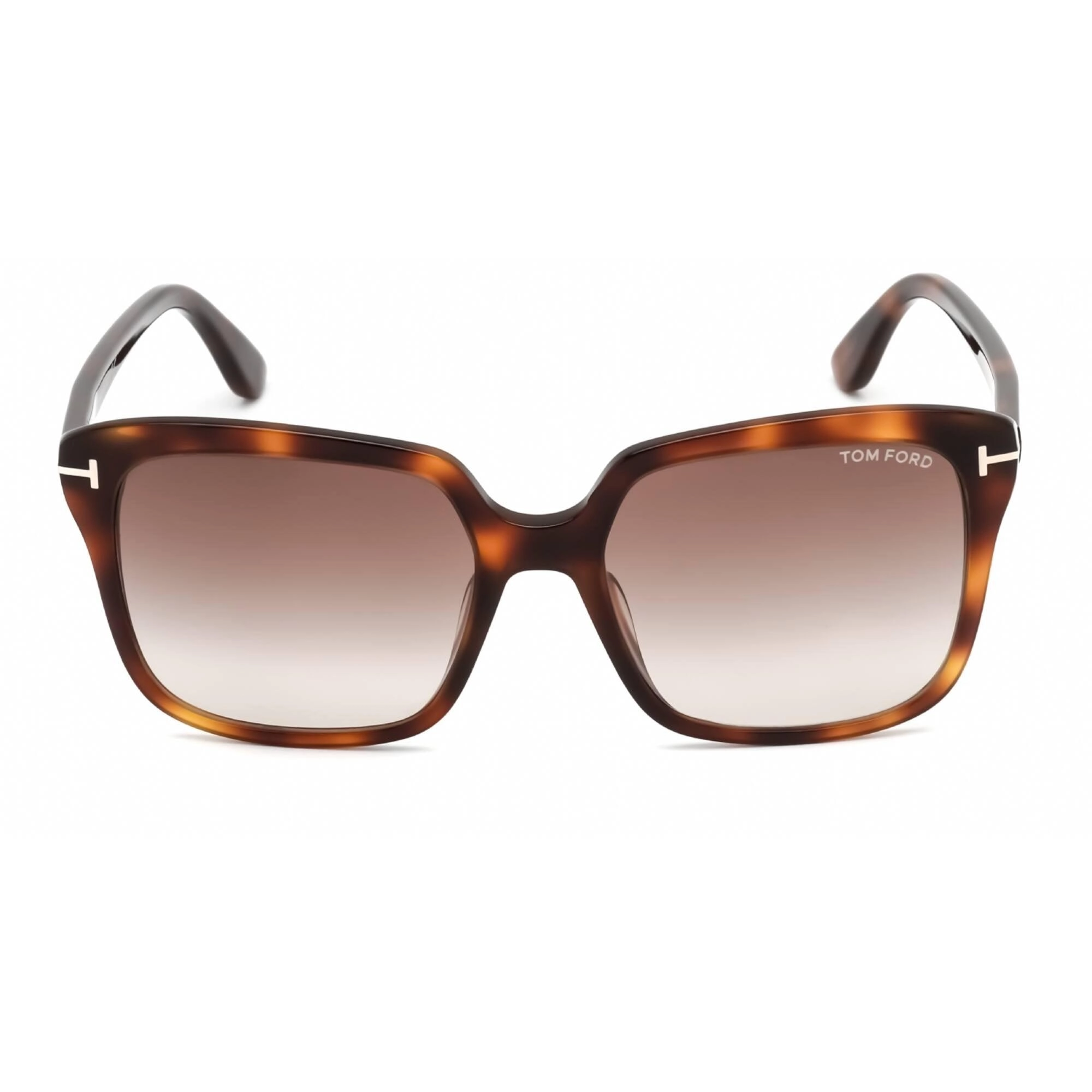 Tom Ford Women's Sunglasses - Blonde Havana Plastic Square Full Rim Frame | FT0788 53F