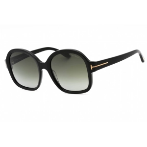 Tom Ford Women's Sunglasses - Shiny Black Plastic Cat Eye Full Rim Frame | FT1034 01B