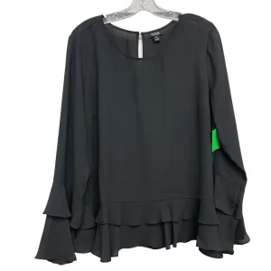Top Ls By Ana In Black, Size:Xl