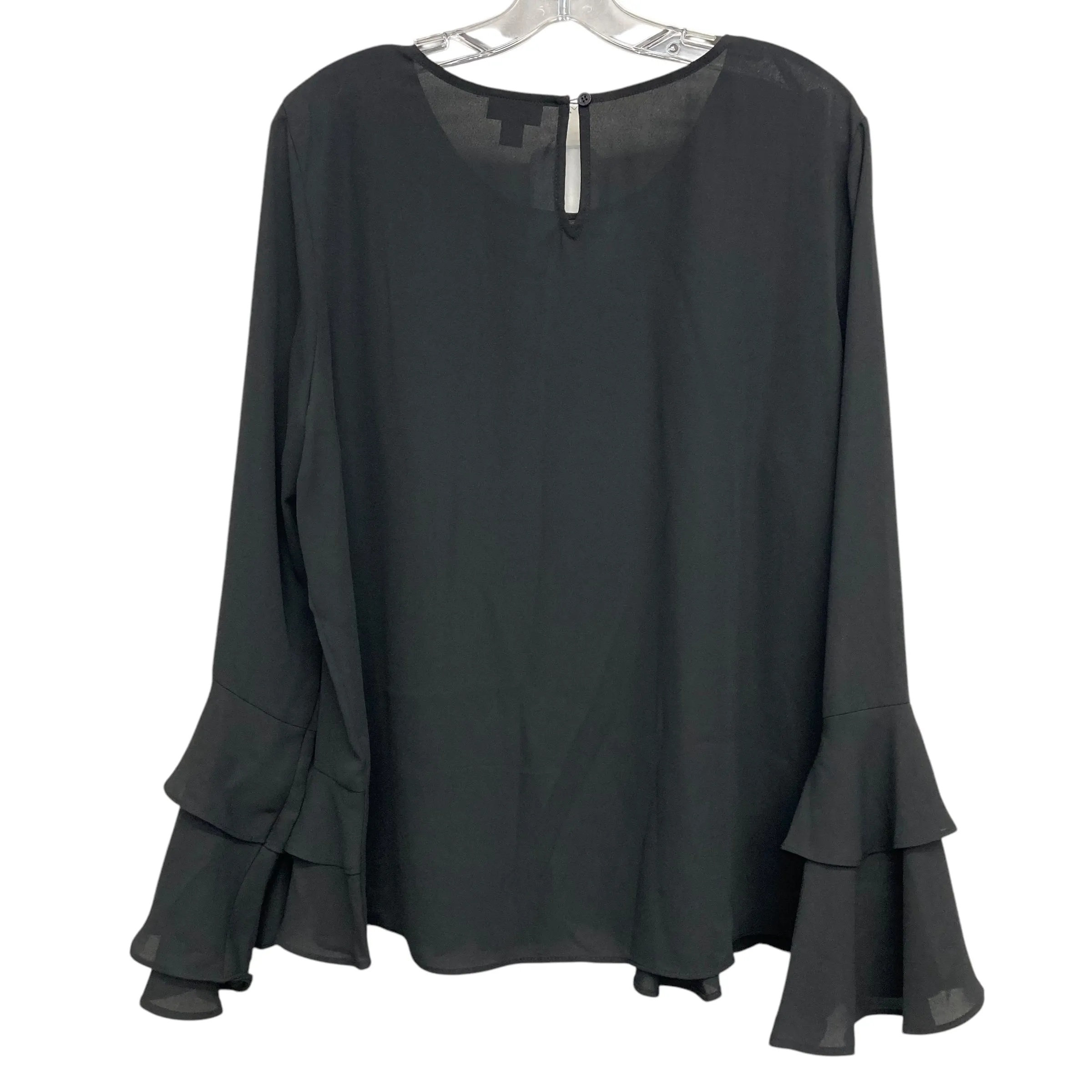 Top Ls By Ana In Black, Size:Xl