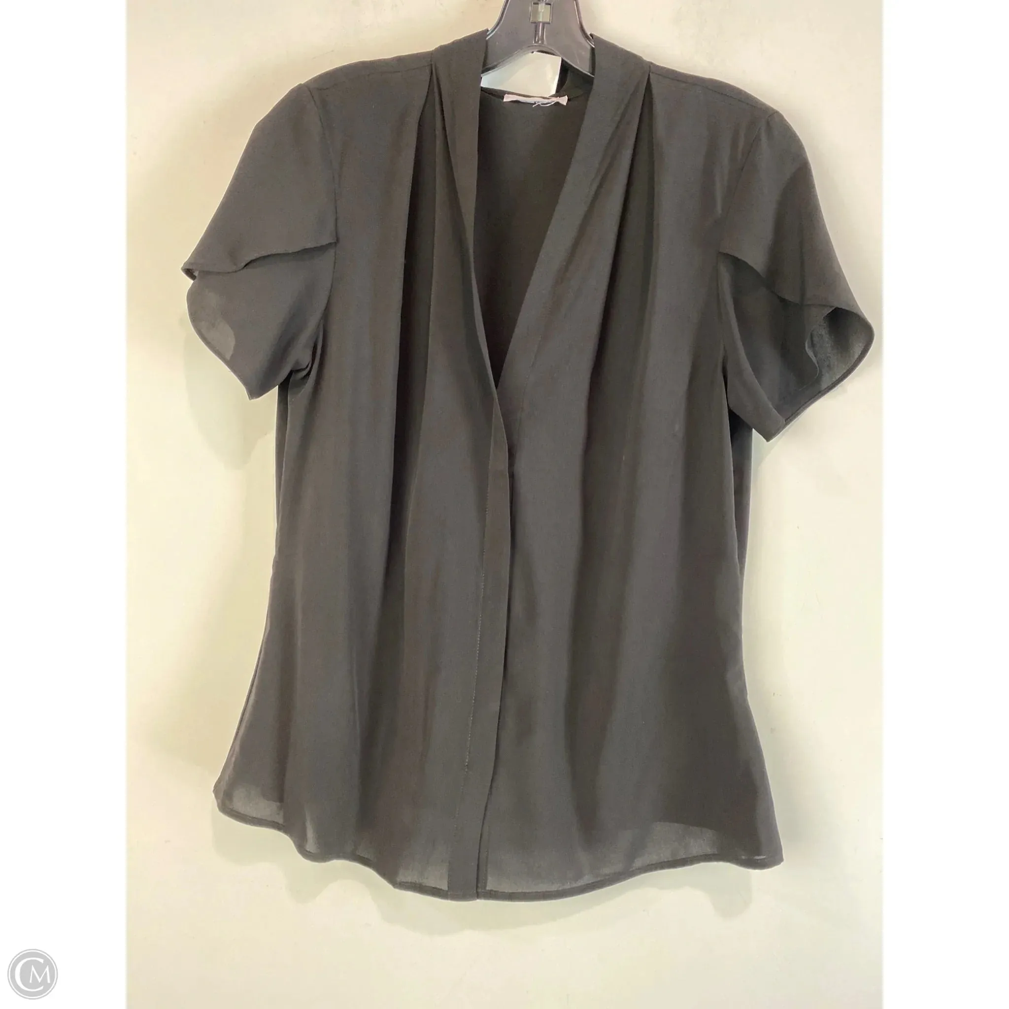 Top Short Sleeve By Calvin Klein In Black, Size: S