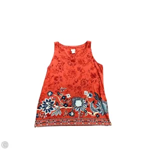 Top Sleeveless By Chicos In Multi-colored, Size: M