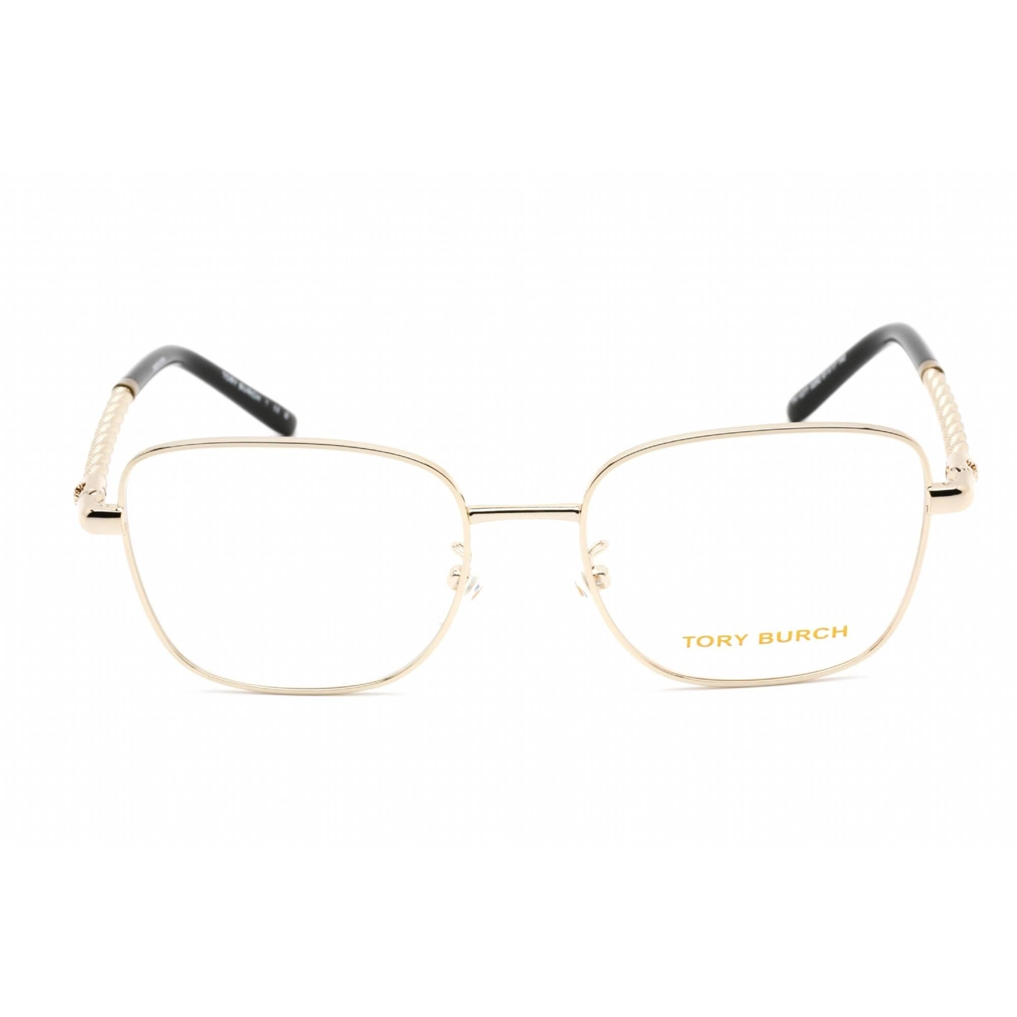 Tory Burch Women's Eyeglasses - Shiny Light Gold Metal Square Frame | 0TY1077 3252
