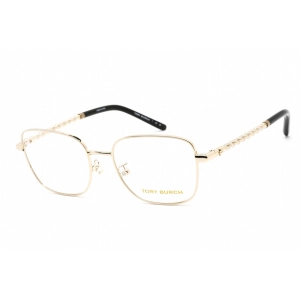 Tory Burch Women's Eyeglasses - Shiny Light Gold Metal Square Frame | 0TY1077 3252