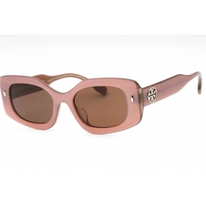 Tory Burch Women's Sunglasses - Pearly Pink Frame Dark Brown Lens | 0TY7202U 194773