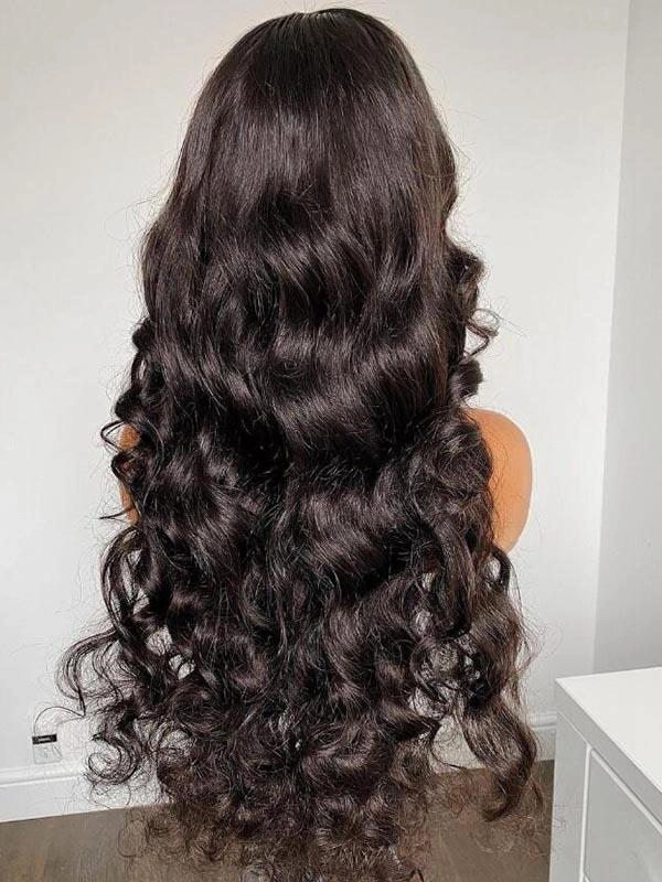 Undetectable HD Lace 180% Loose Wave Lace Front Human Hair Wigs NCF62