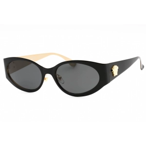 Versace Women's Sunglasses - Black Metal Cat Eye Shape Full Rim Frame | 0VE2263 143387