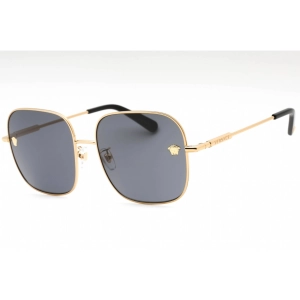 Versace Women's Sunglasses - Gold Full Rim Frame Dark Grey Lens | 0VE2246D 100287