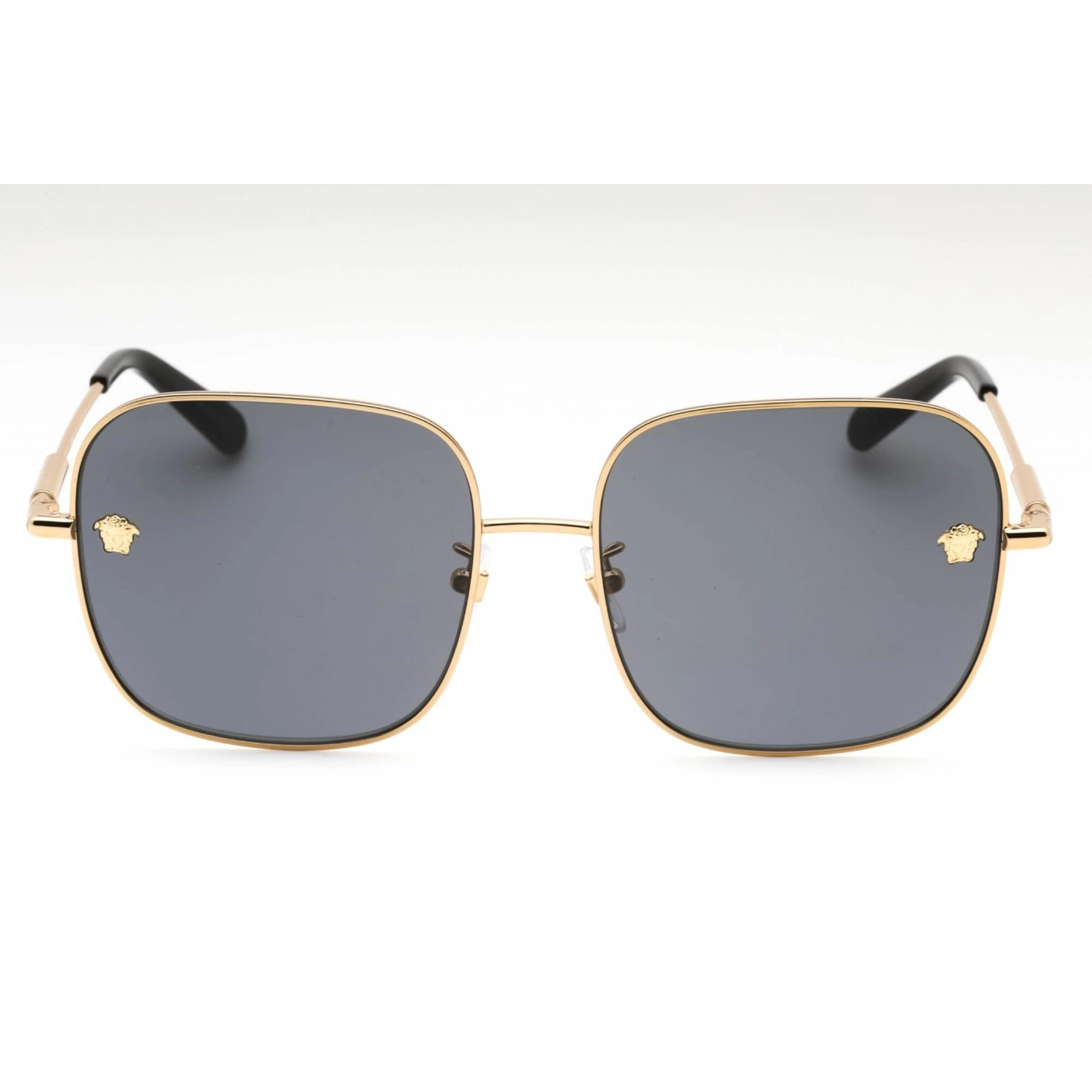 Versace Women's Sunglasses - Gold Full Rim Frame Dark Grey Lens | 0VE2246D 100287