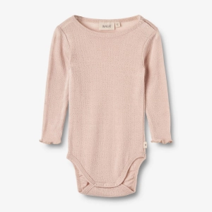 Wool Silk Body L/S Liea - pale lilac