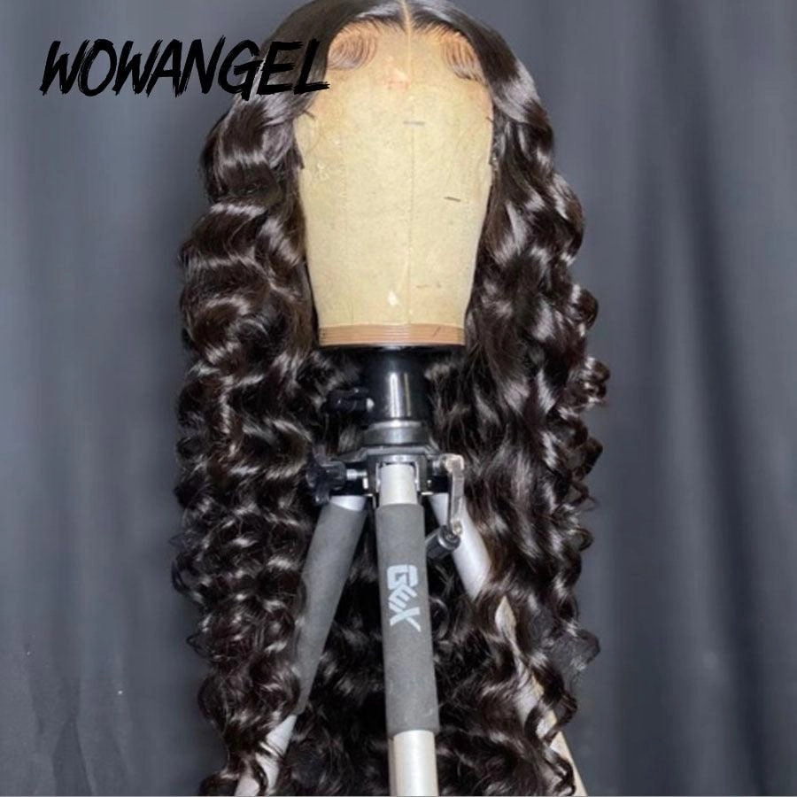 WOWANGEL 13X6 Skinlike Real HD Lace Front Wig Loose Curl Glueless Wig