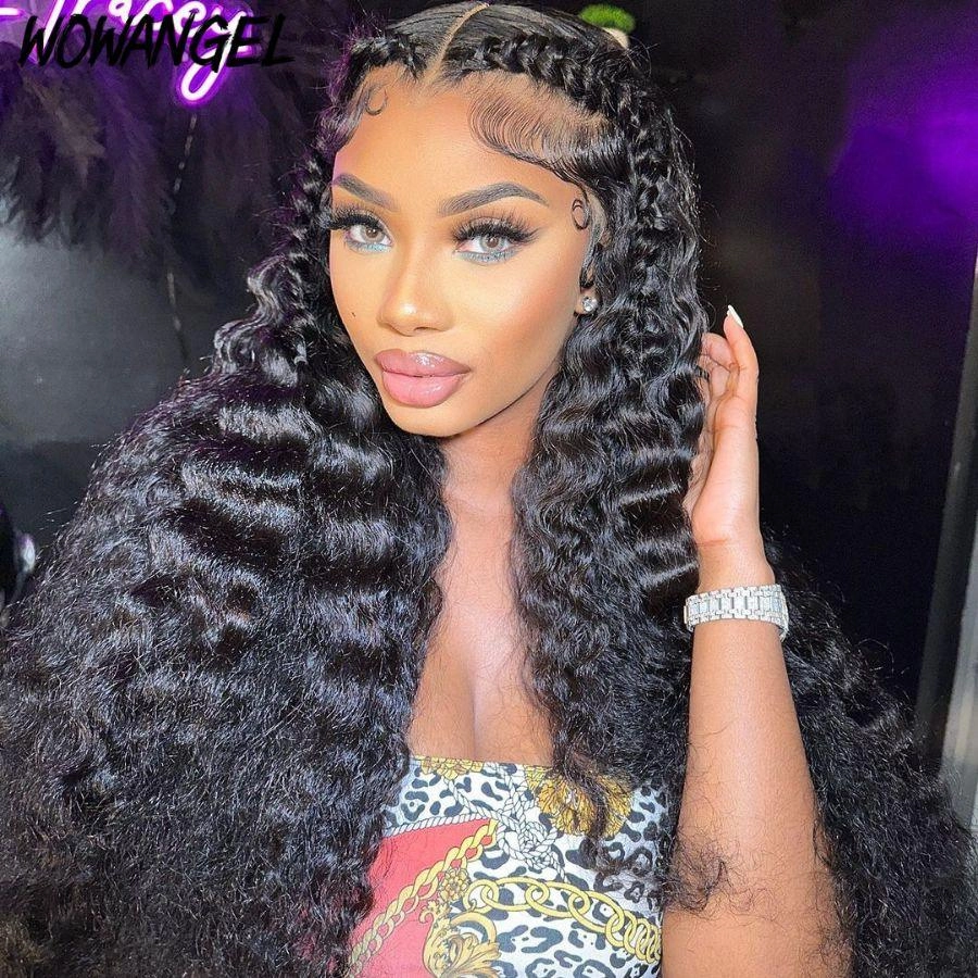 WOWANGEL 13X6 Skinlike Real HD Lace Front Wig Loose Deep Wave Glueless Wig